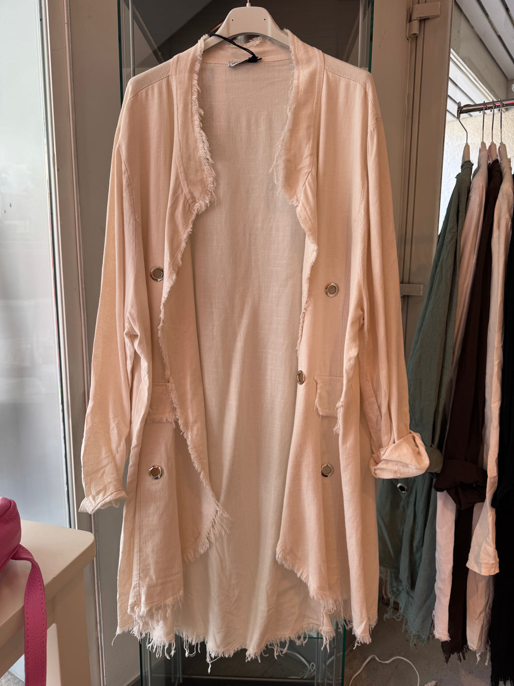 Leinen-Viskose Jacke