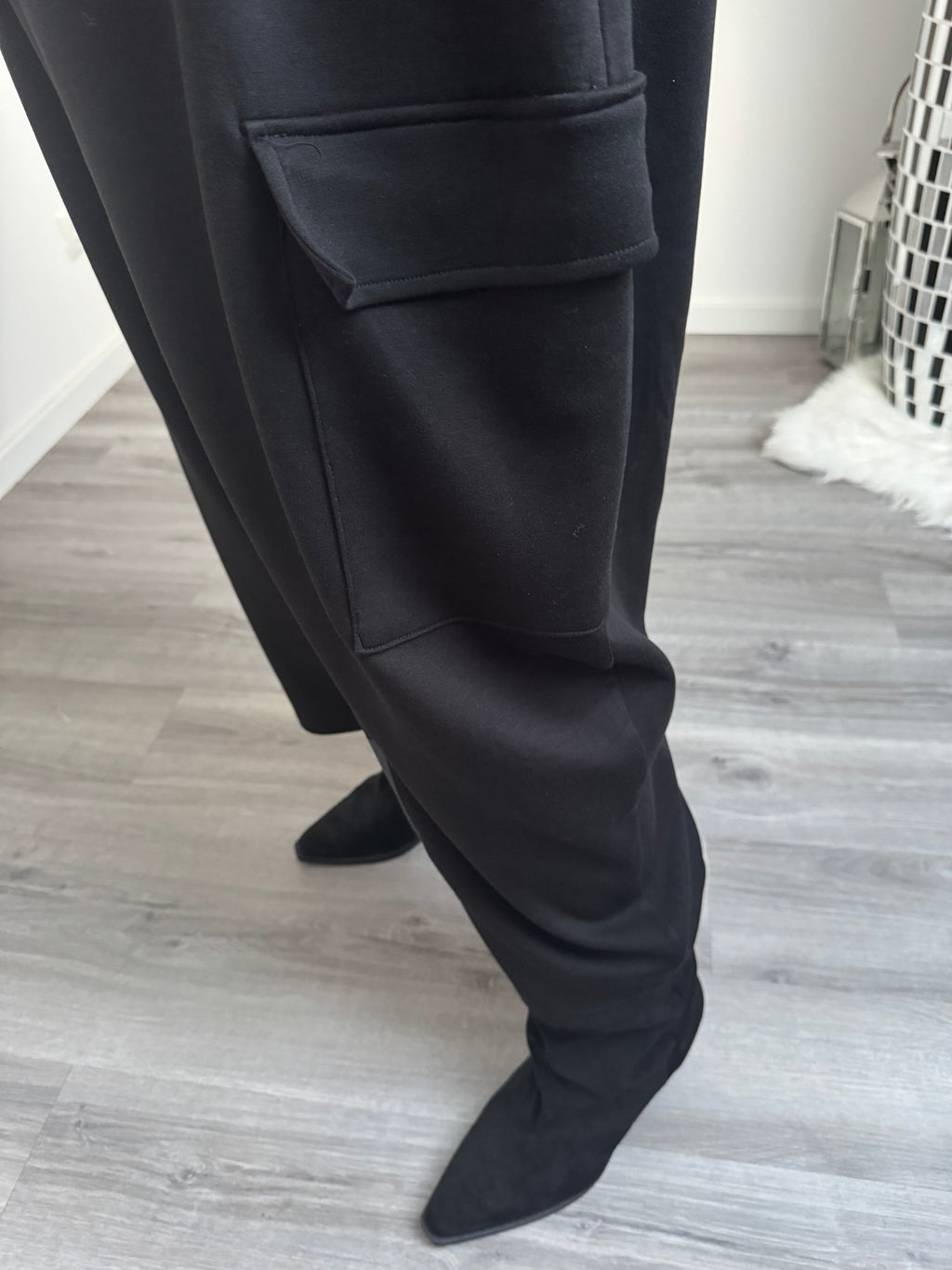Mega Zweiteiler black & white im Curvy Style