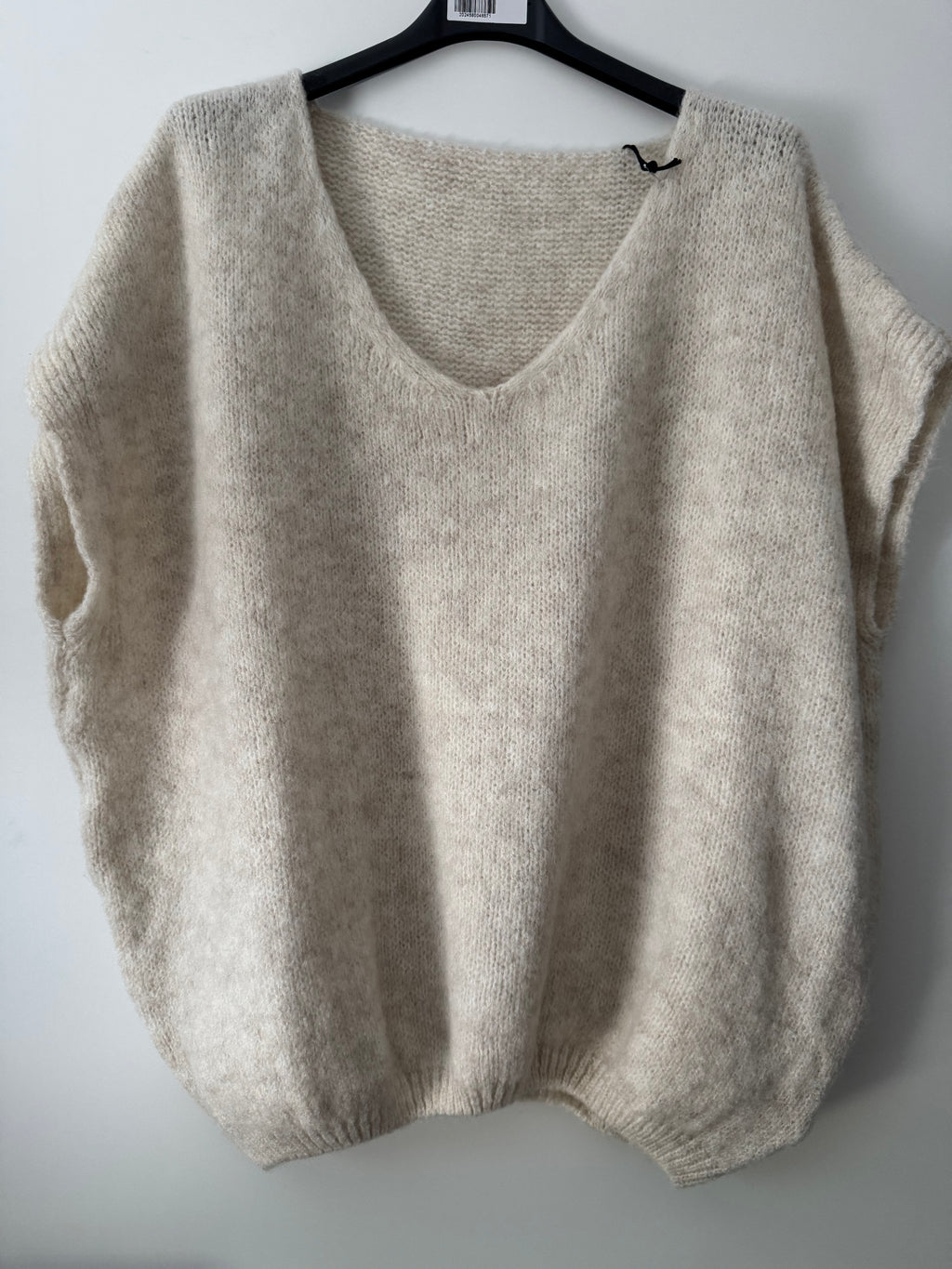 Strickpullunder mit V Ausschnitt