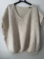 Strickpullunder mit V Ausschnitt