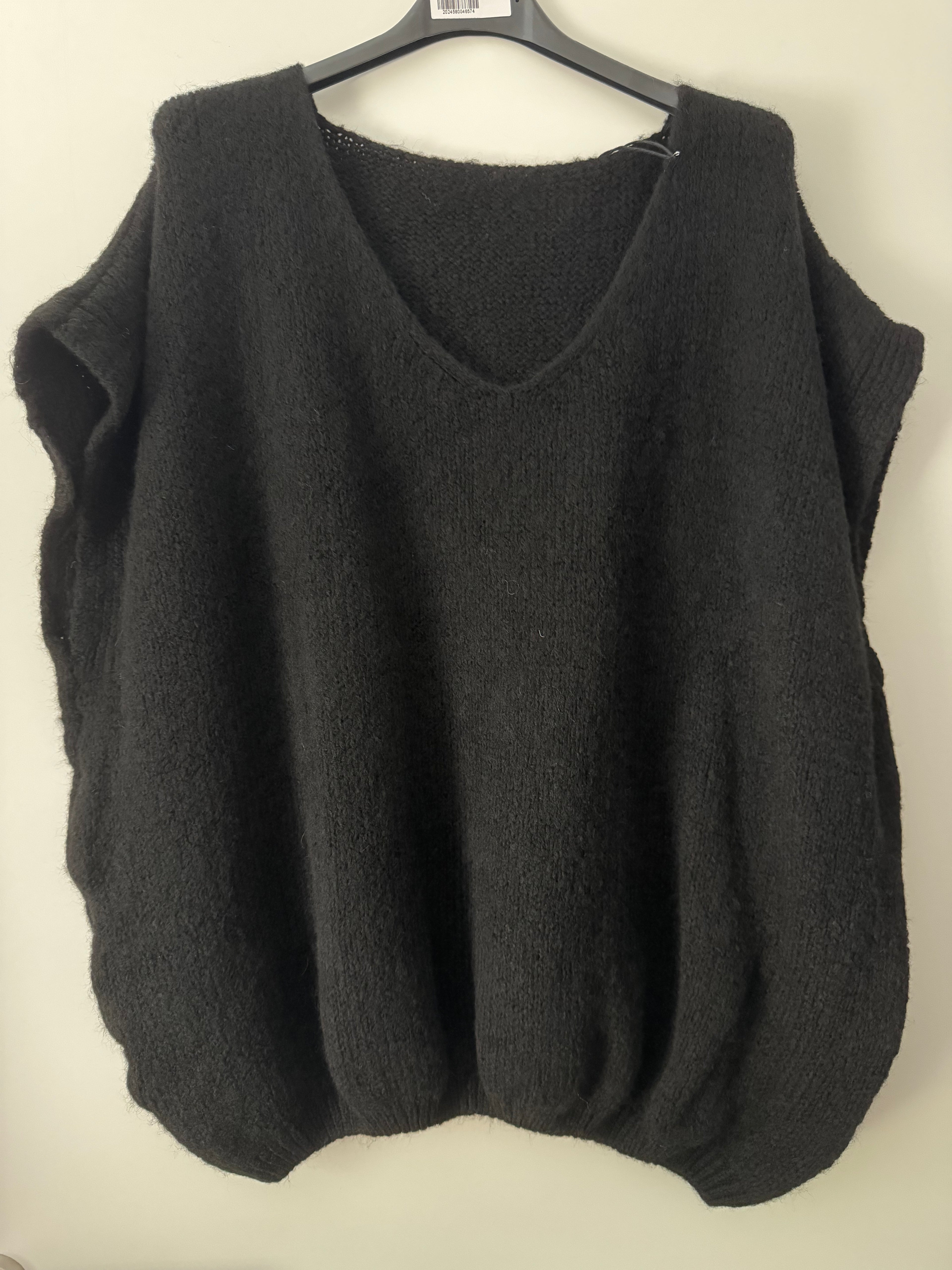 Strickpullunder mit V Ausschnitt