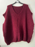 Strickpullunder mit V Ausschnitt