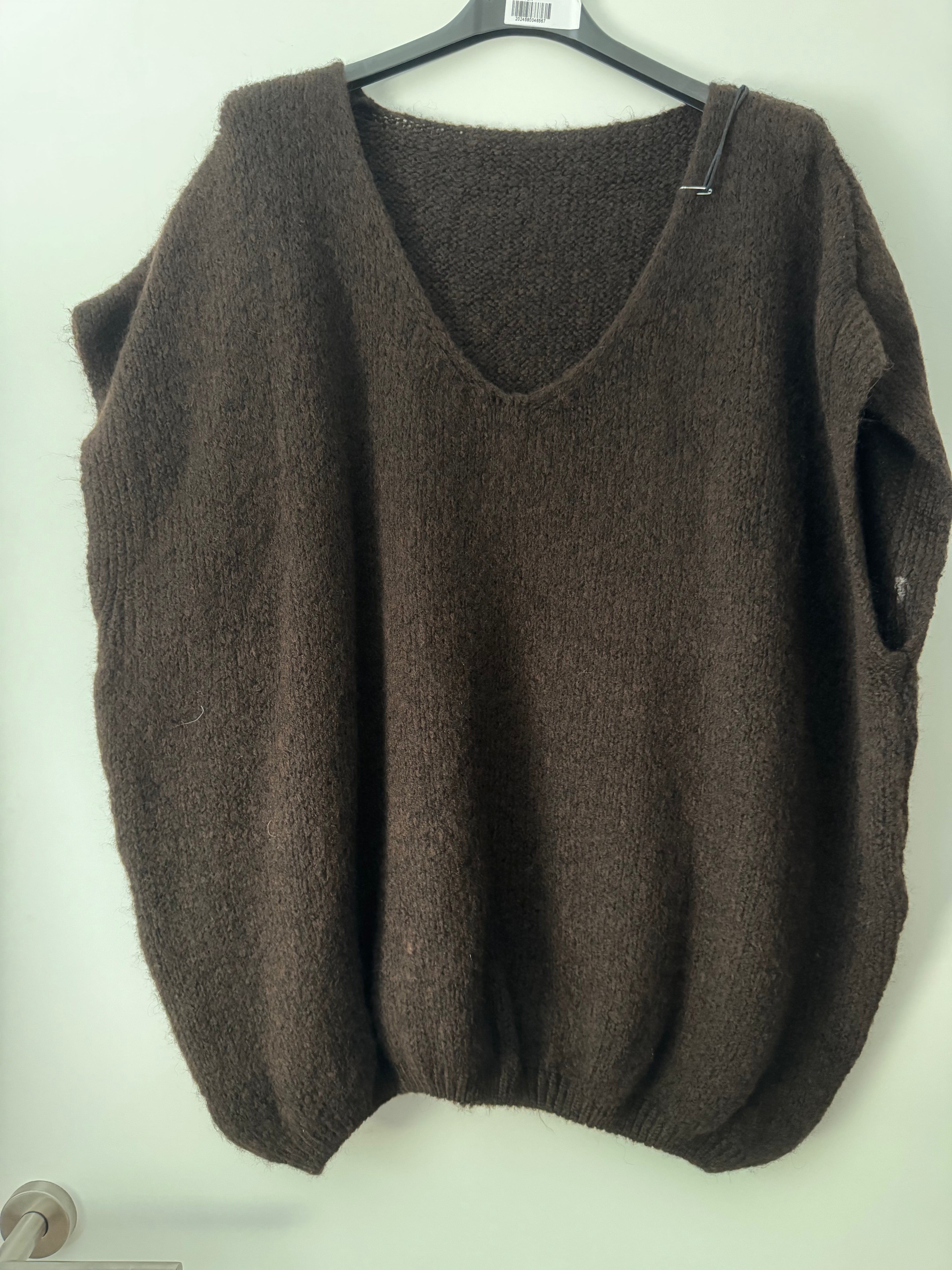 Strickpullunder mit V Ausschnitt