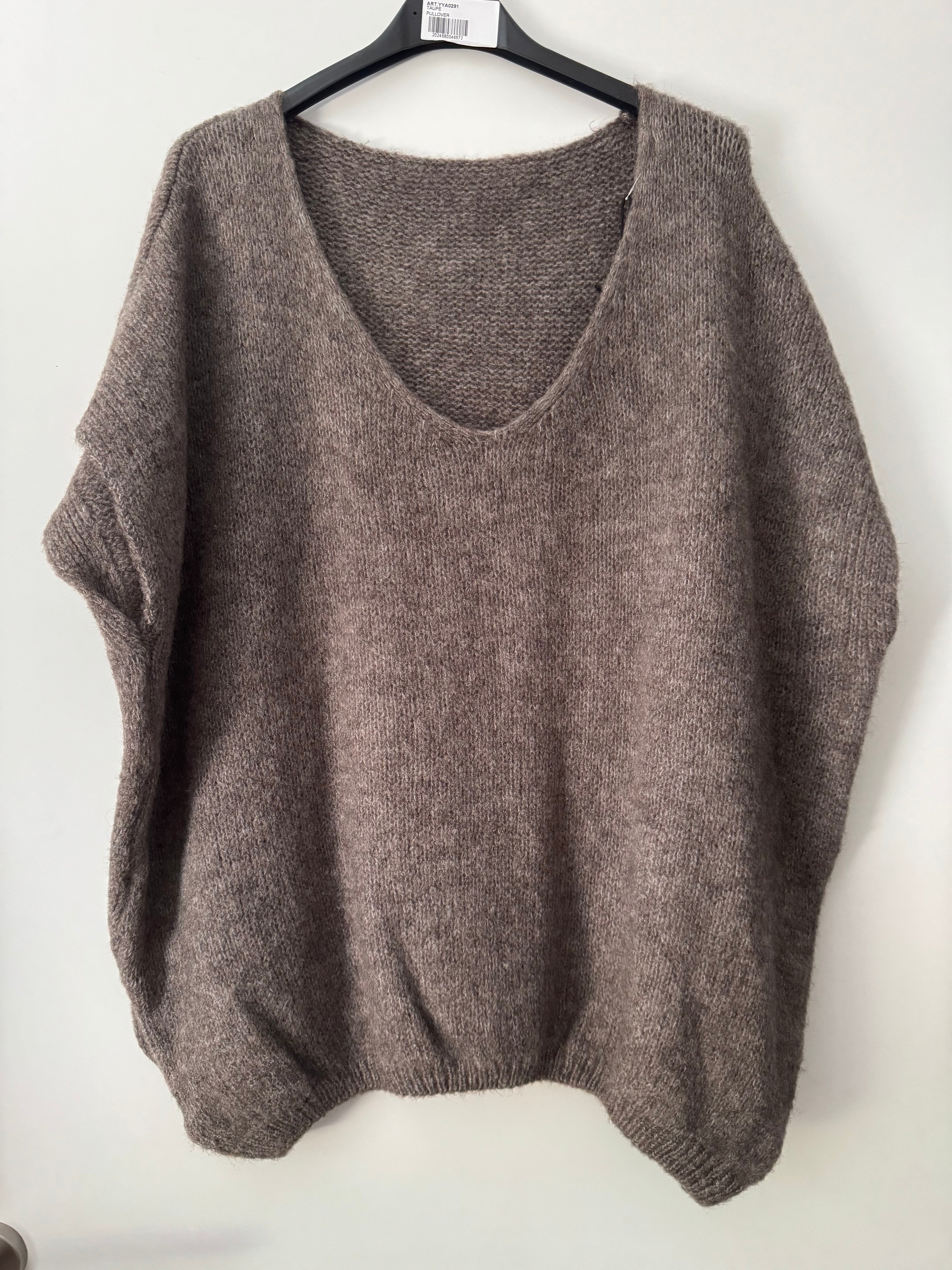 Strickpullunder mit V Ausschnitt
