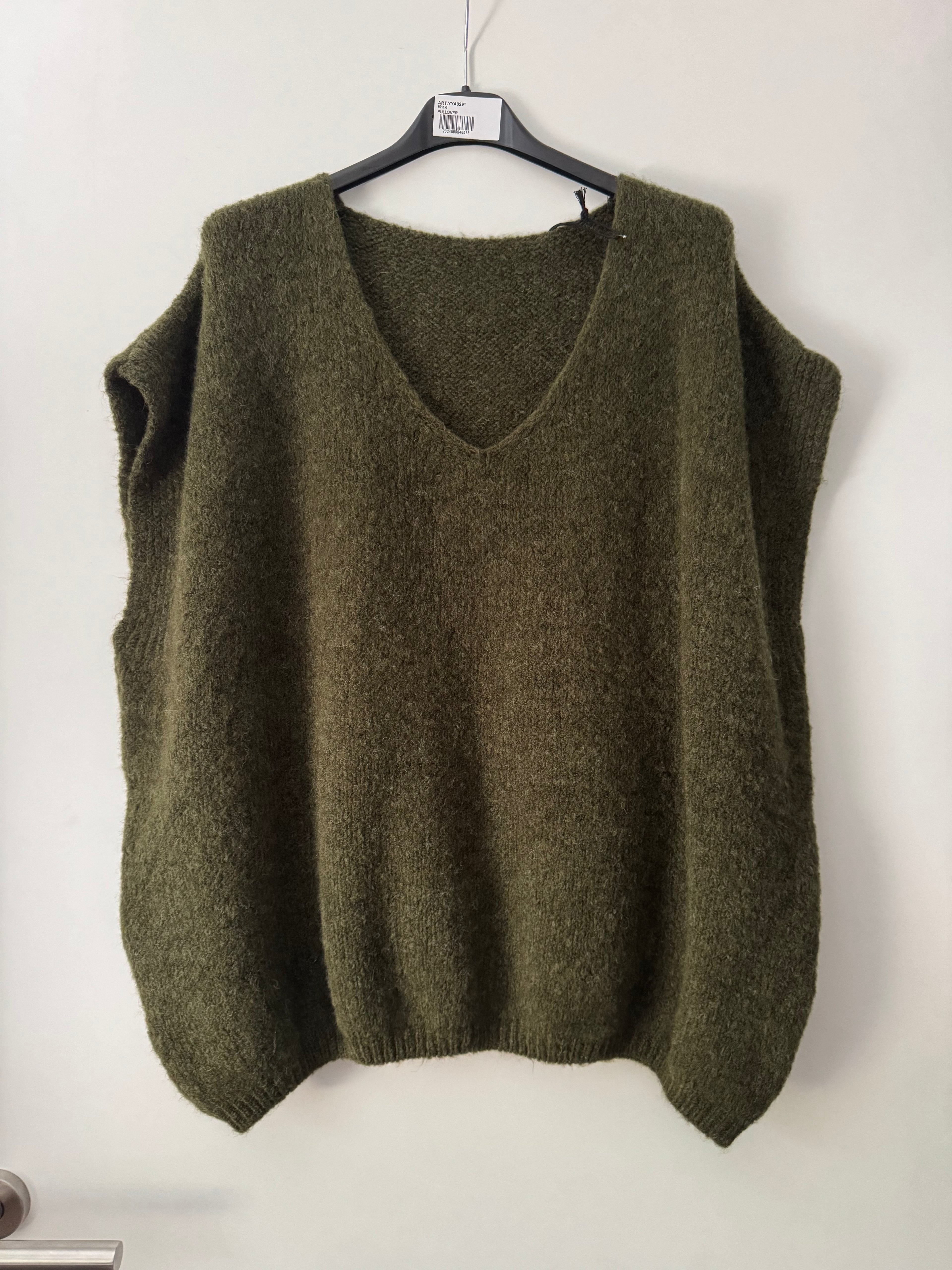 Strickpullunder mit V Ausschnitt