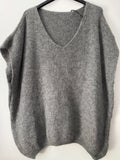 Strickpullunder mit V Ausschnitt