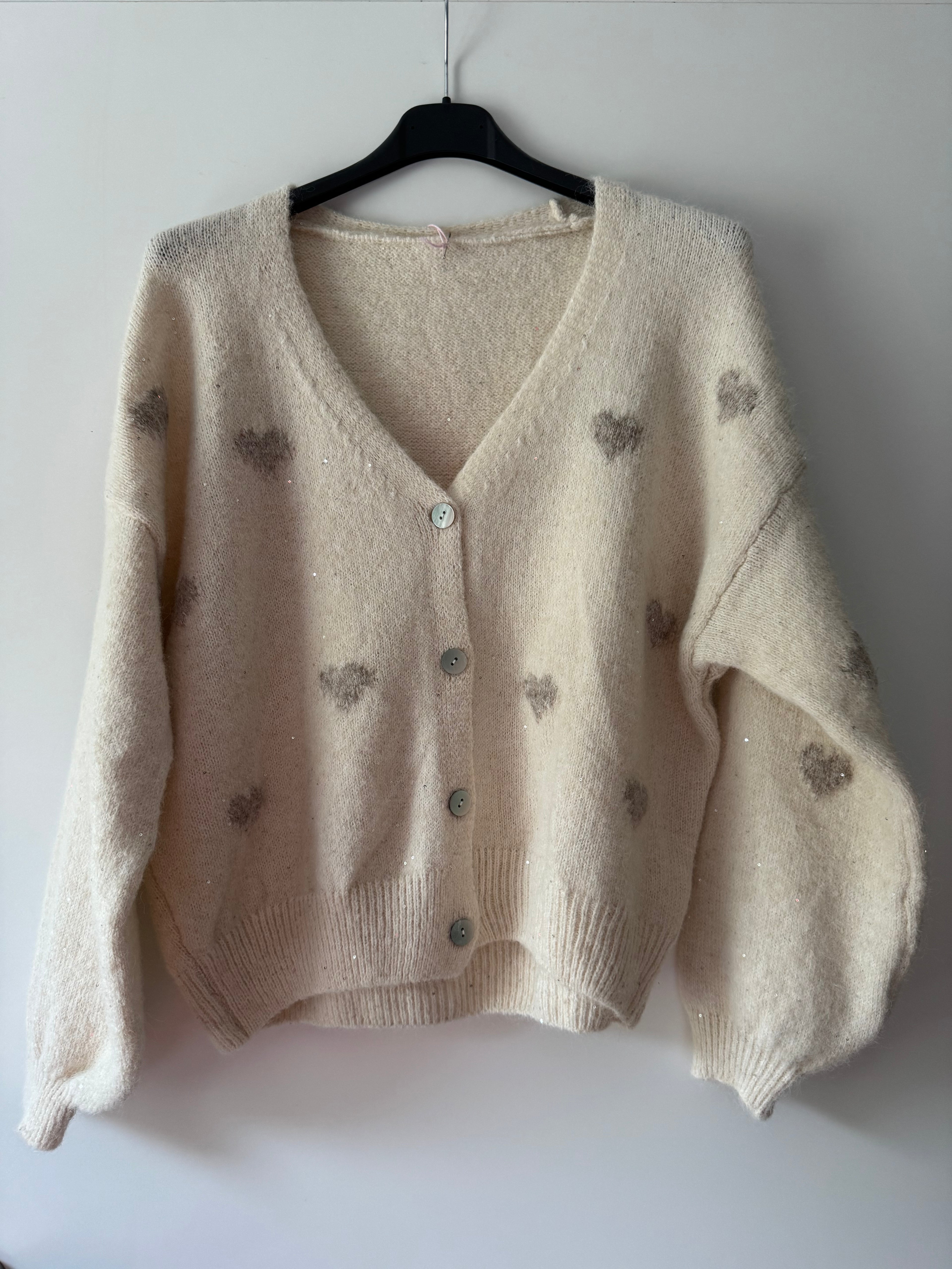 Strickjacke Hearts