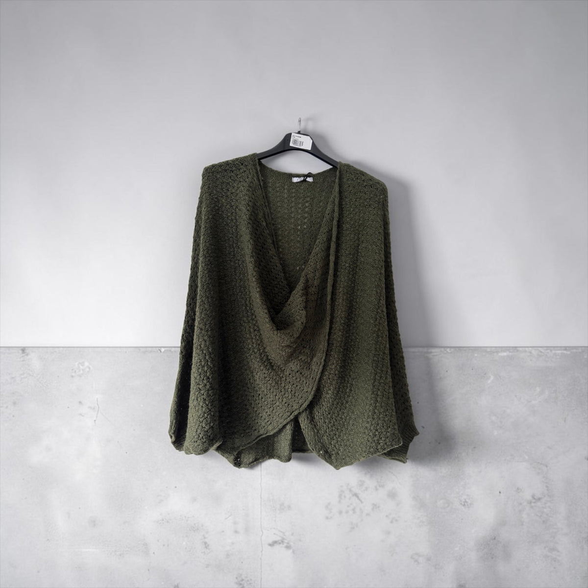 Oversize Wickelpulli Strick