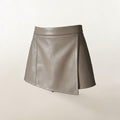 Lederimitat Skort Rock trifft Shorts