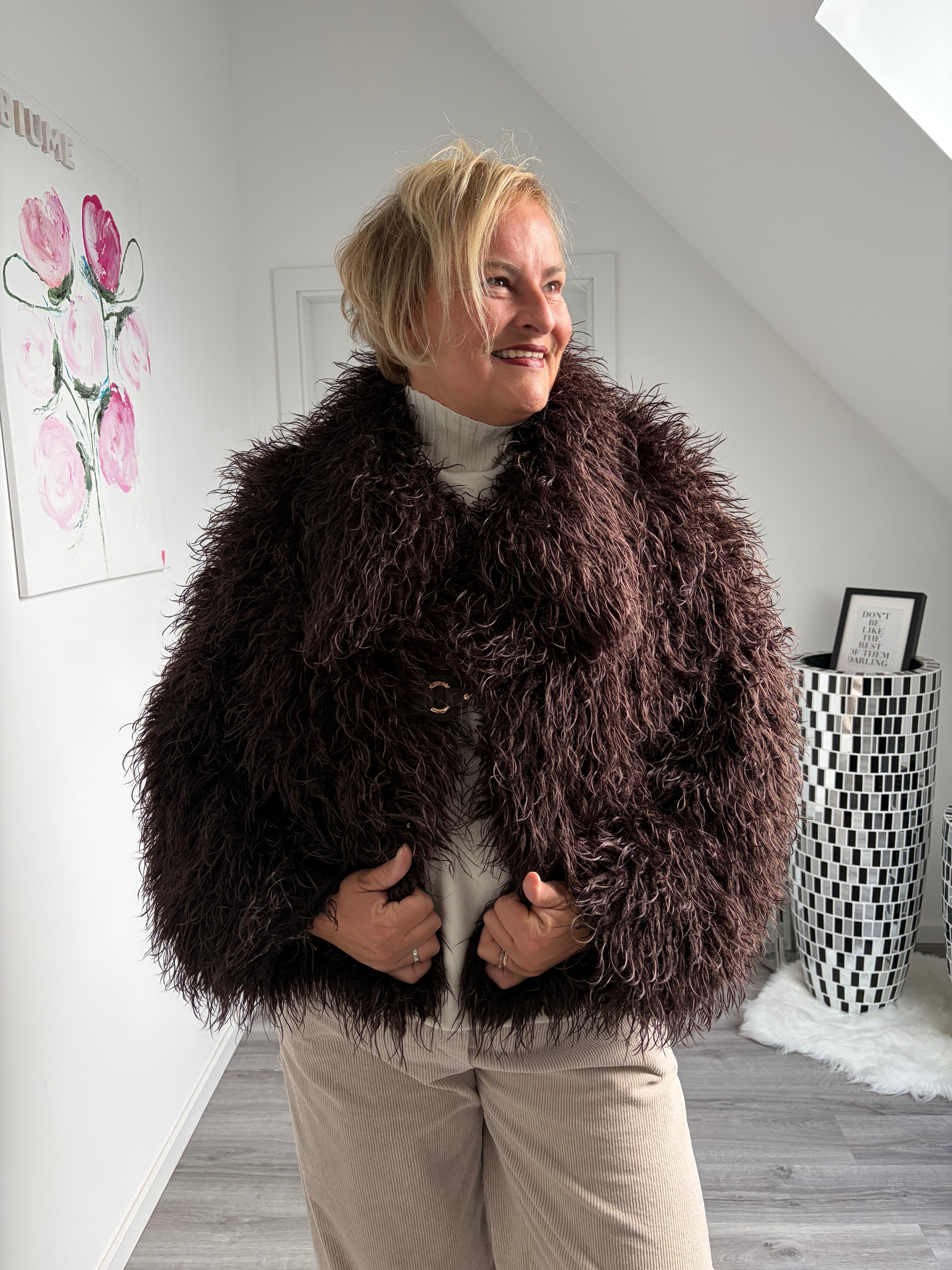 Zotteljacke mit Schlaufen