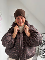 Oversize Jacke mit Ballonärmeln