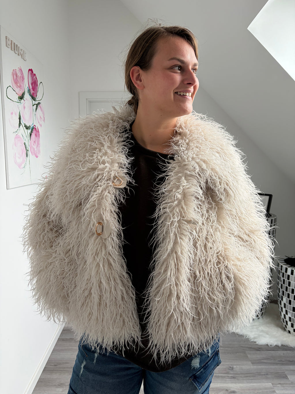 Zotteljacke mit Schlaufen