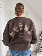 Statement Sweatshirt Creme de la Creme