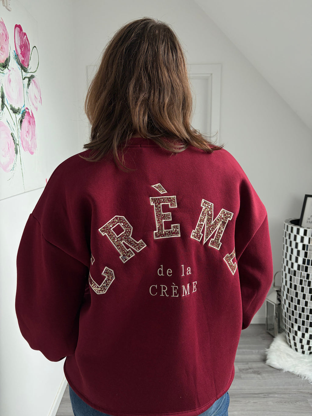 Statement Sweatshirt Creme de la Creme