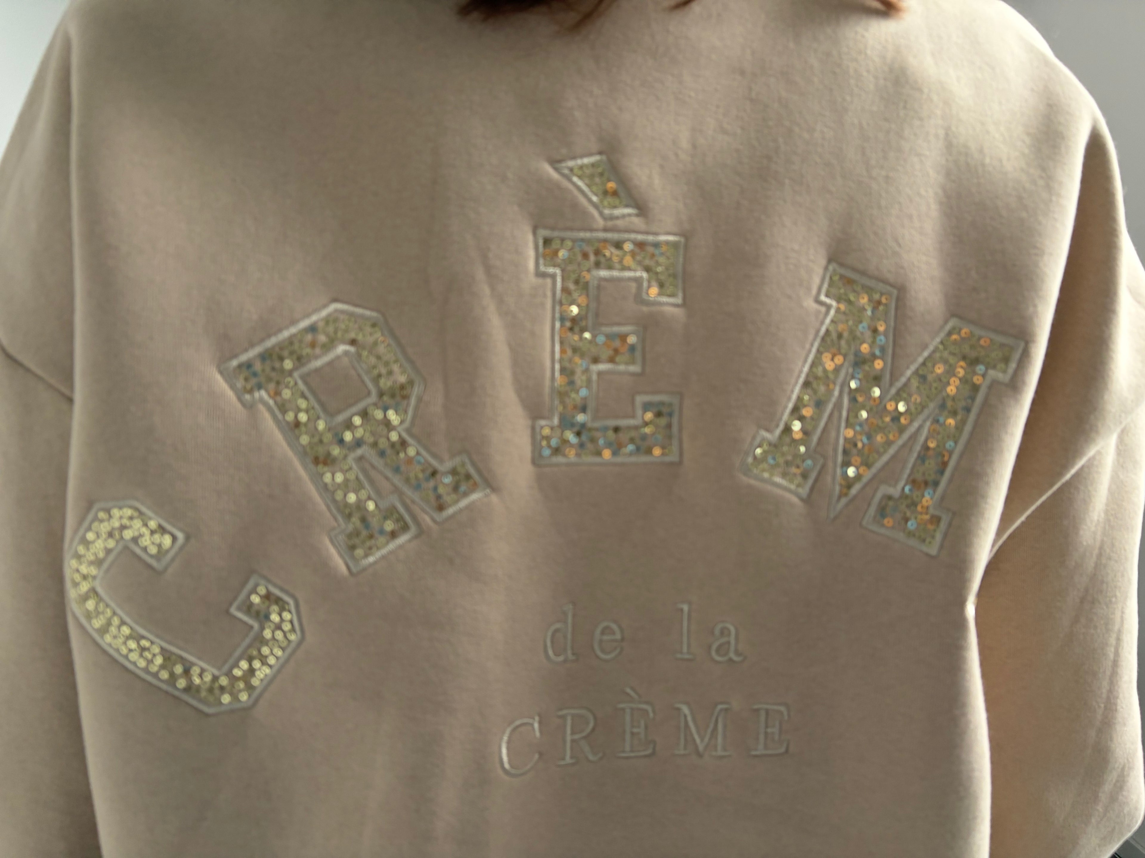 Statement Sweatshirt Creme de la Creme