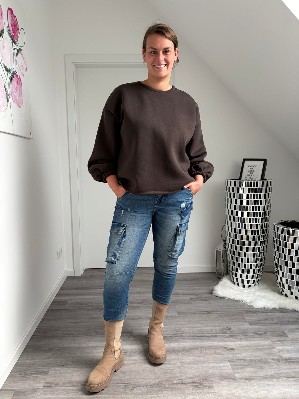 Statement Sweatshirt Creme de la Creme