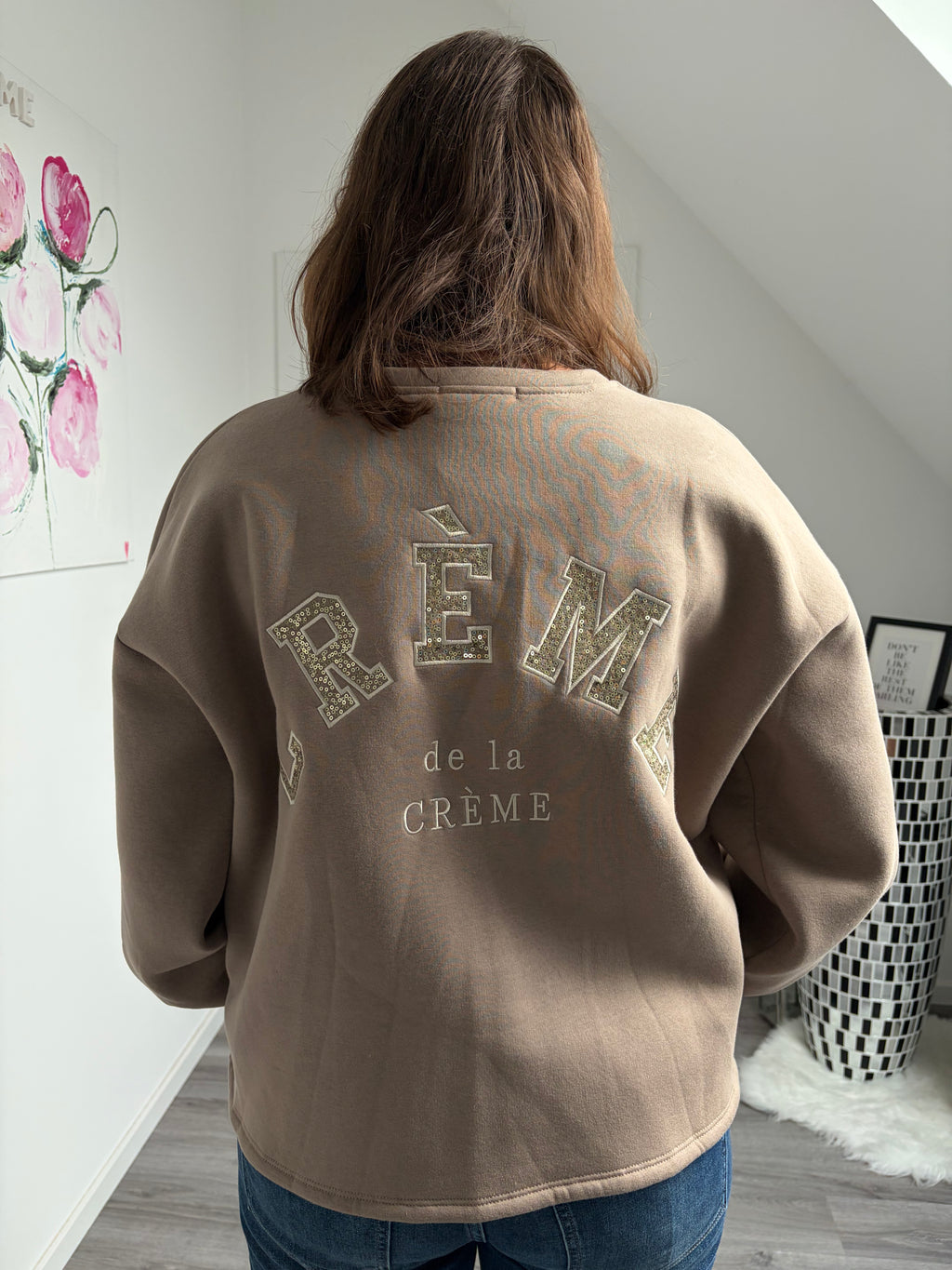 Statement Sweatshirt Creme de la Creme