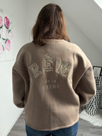 Statement Sweatshirt Creme de la Creme