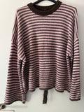 Strickpullover geringelt