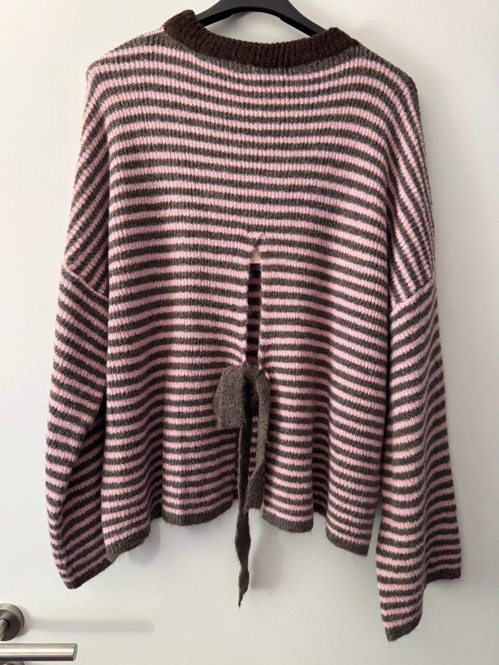 Strickpullover geringelt