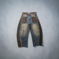 Sexy Woman Barrel Jeans zweifarbig