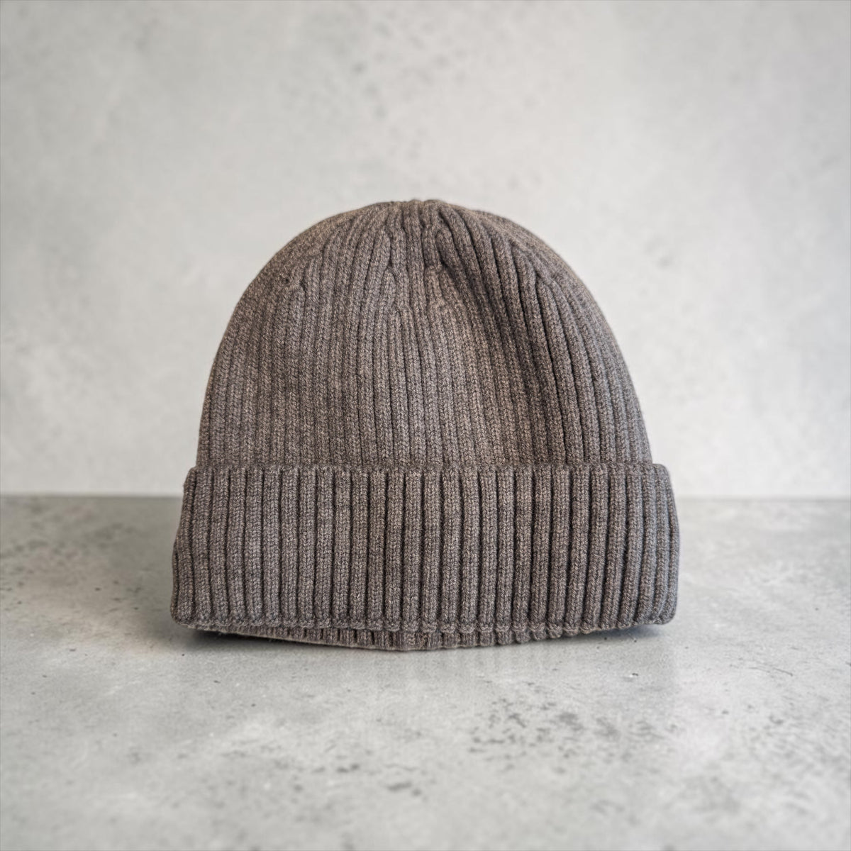 Kuschelmütze grau mit fleece