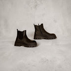 Lederoptik Boots schwarz