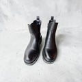 Lederoptik Boots schwarz