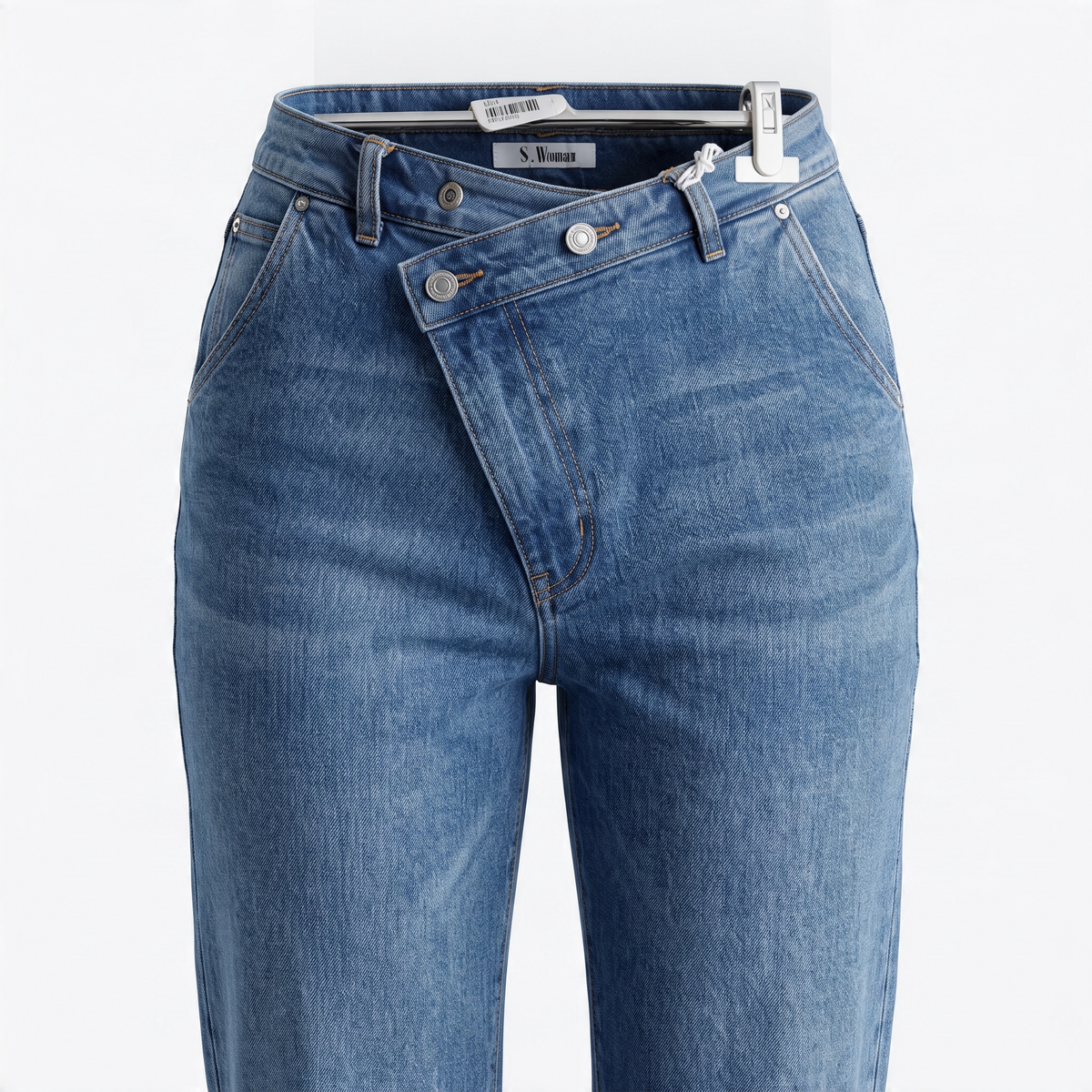 Cross waist Jeans