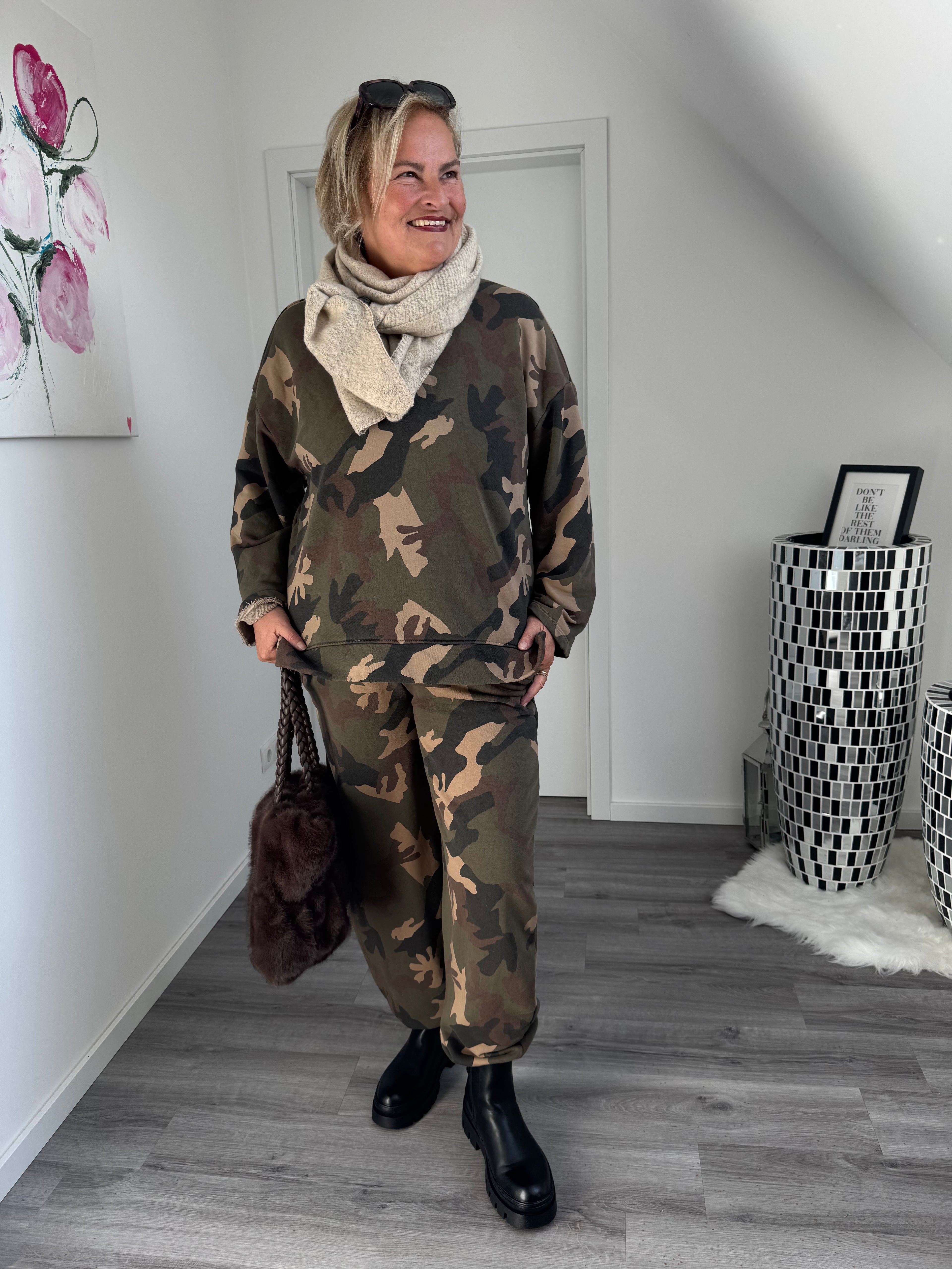 Camouflage Sweat Ballonhose