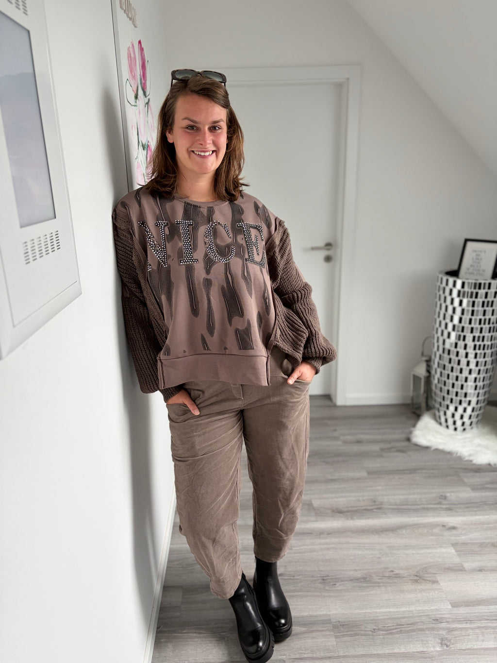 Nice Strick-Sweatshirt
