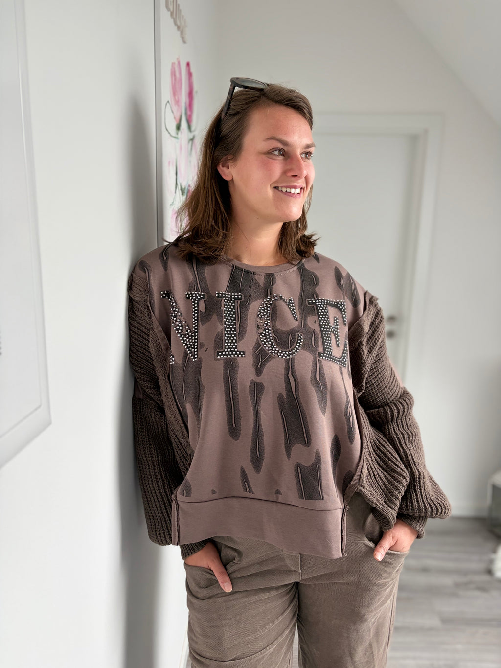 Nice Strick-Sweatshirt