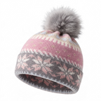 ❄️ Kuschelige Winter-Strickmütze mit Bommel & warmem Fleece-Innenfutter ❄️