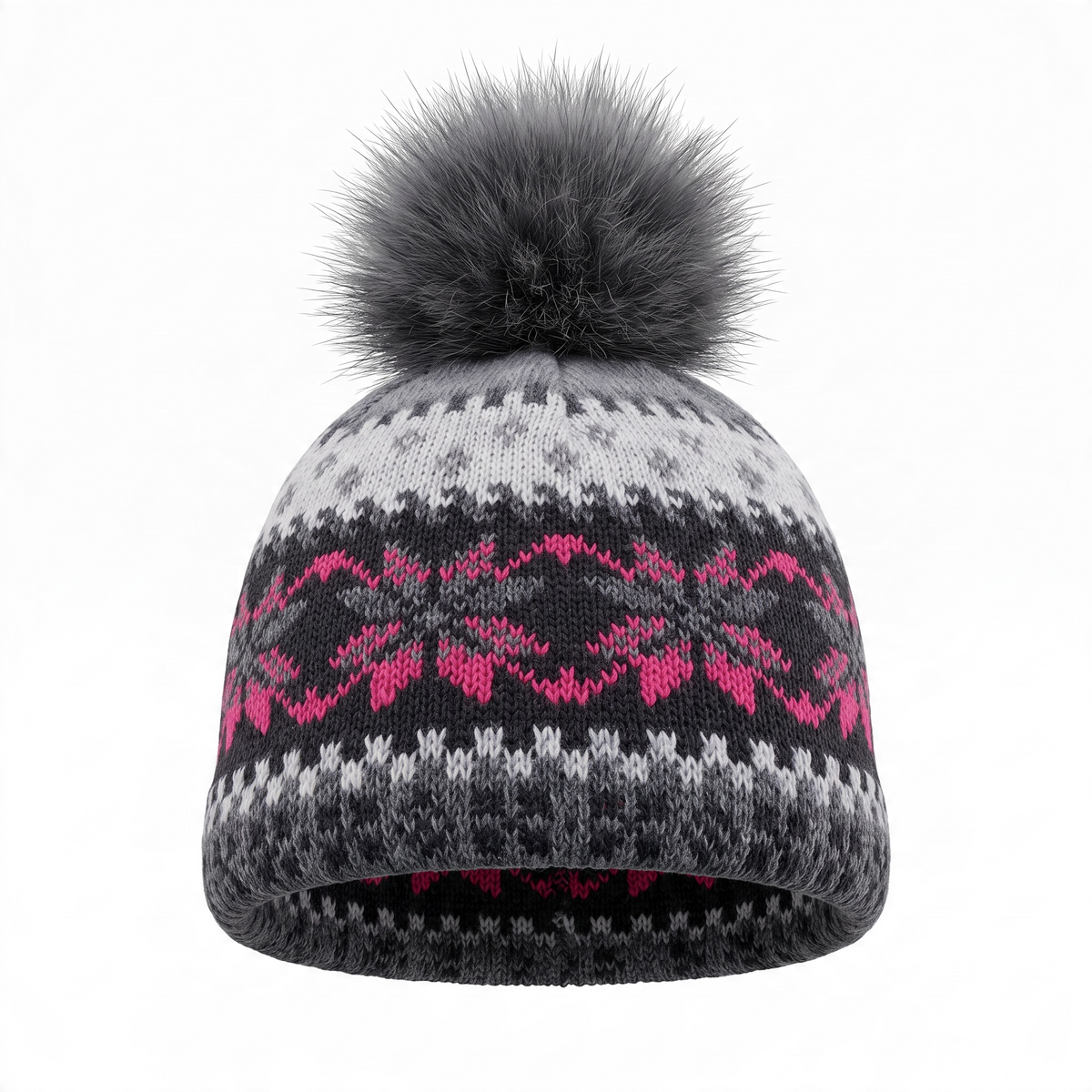 ❄️ Kuschelige Winter-Strickmütze mit Bommel & warmem Fleece-Innenfutter ❄️