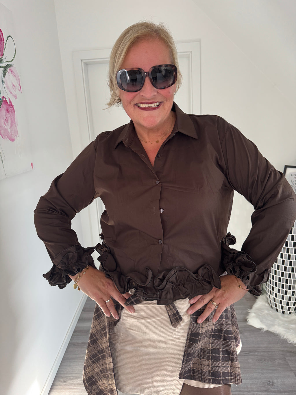 Wunderschöne Rüschenbluse