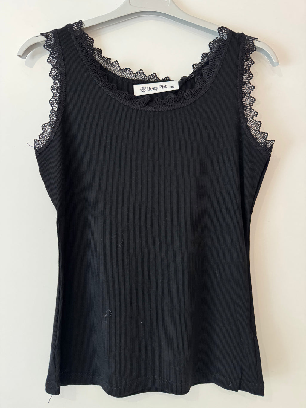 Kleines Viskose Top mit Spitze