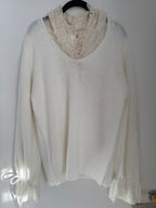 Spitzenkapuzenpulli