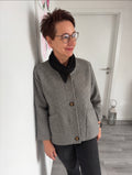 Oversize Kurzjacke in Wolloptik