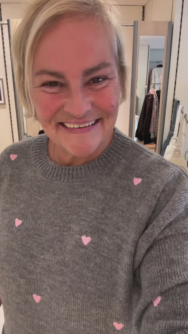Herzchen Strickpullover