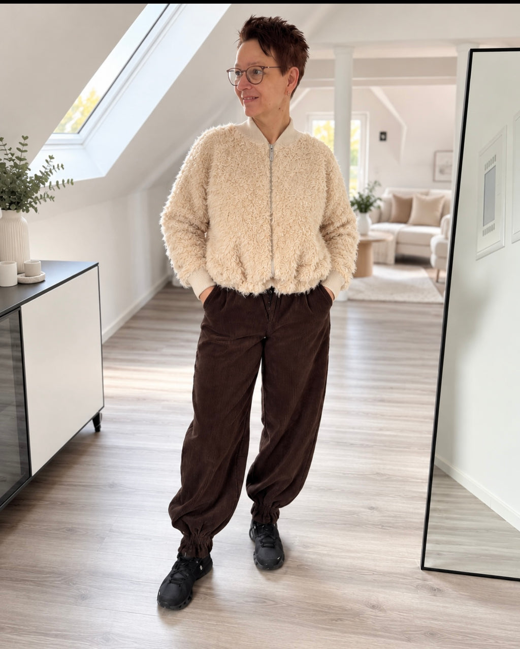 Zotteljacke Ecru
